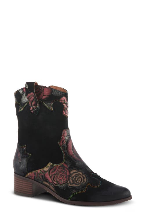 Shop L'artiste By Spring Step Lady Luck Western Bootie In Dark Red Multi