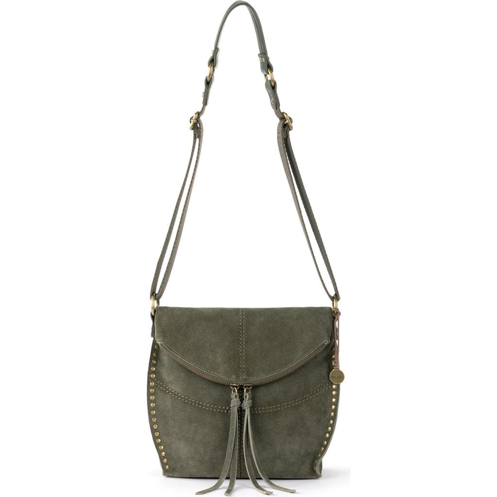 The Sak Silverlake Crossbody In Moss Suede