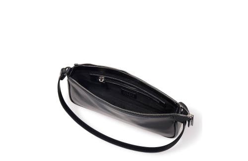 Shop Joanna Maxham Baguette In Matte Black Leather