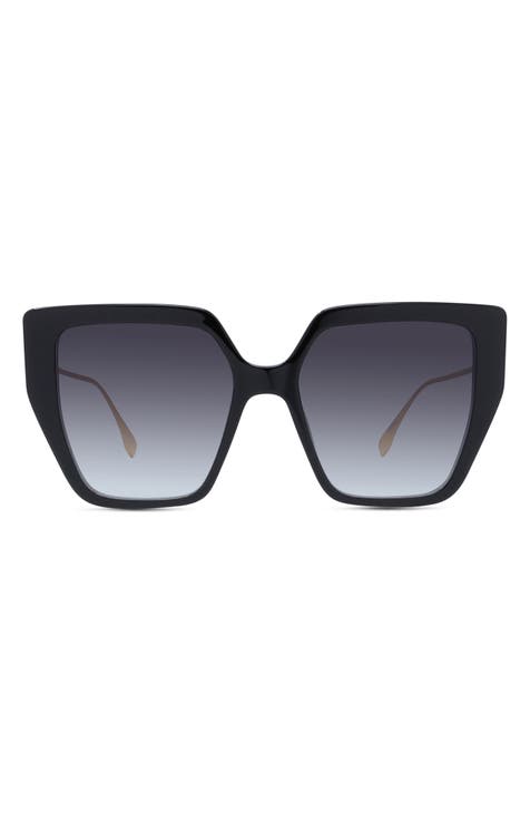 The Fendi Baguette 55mm Butterfly Sunglasses