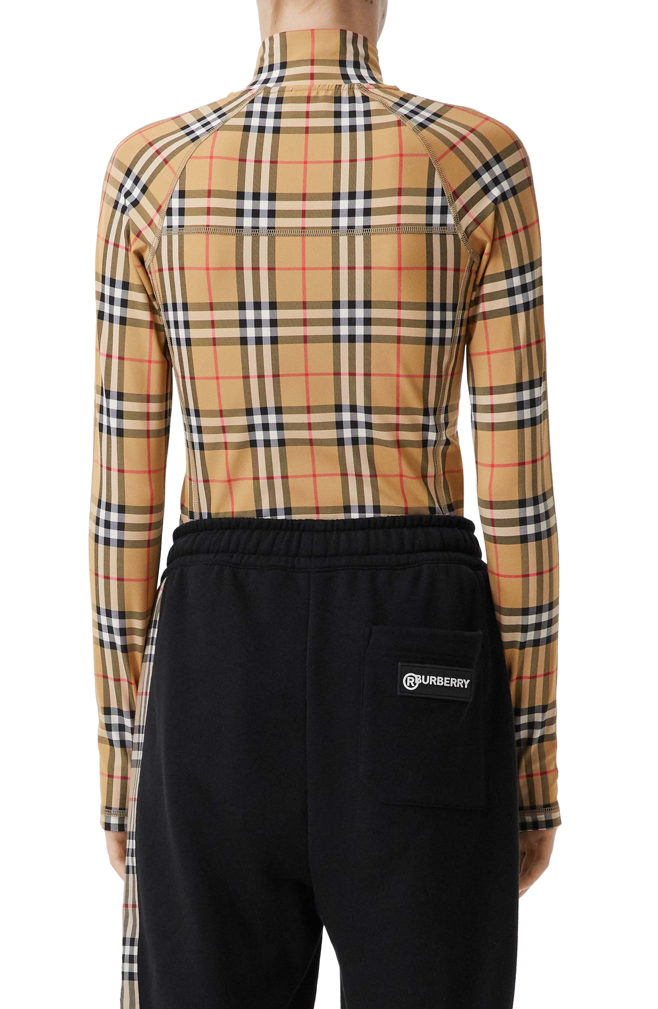 burberry half zip shirt