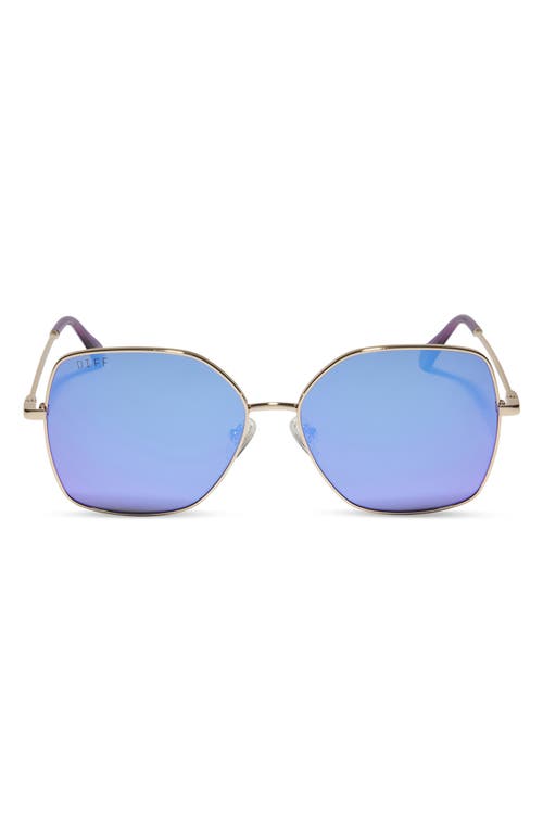 Iris 54mm Square Sunglasses in Purple Mirror