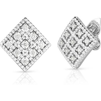 Roberto Coin Byzantine Barocco Diamond Earrings