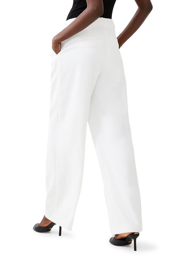 French Connection Harry Pleated Suiting Trousers In Summer White