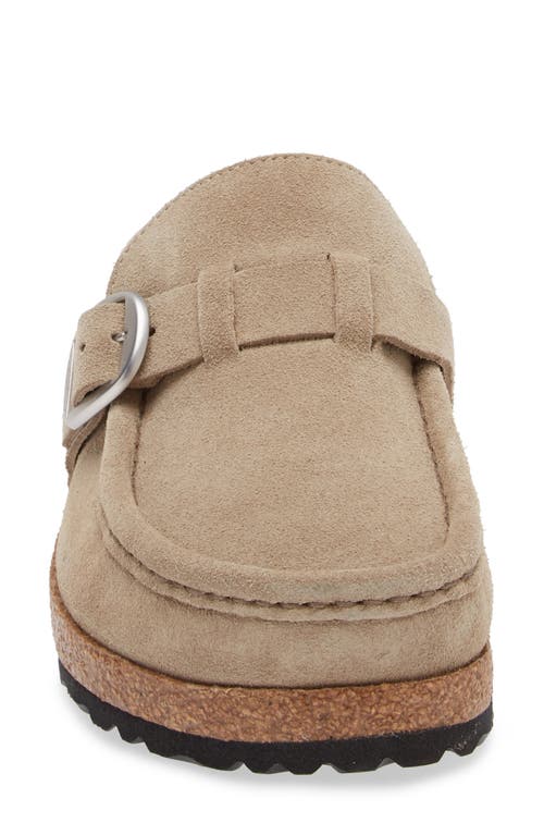 Shop Birkenstock Buckley Genuine Shearling Mule In Taupe