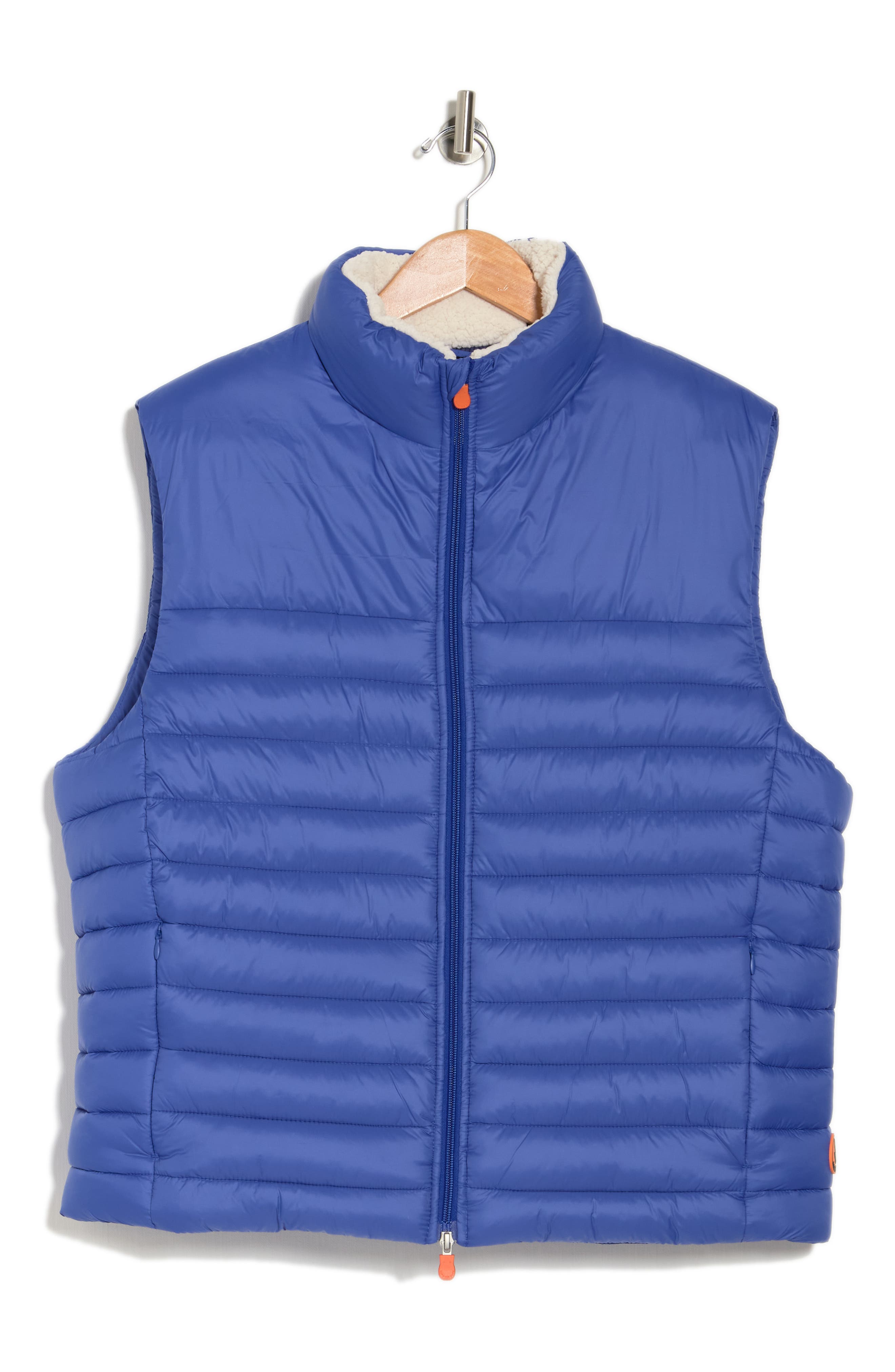 fleece lined down vest