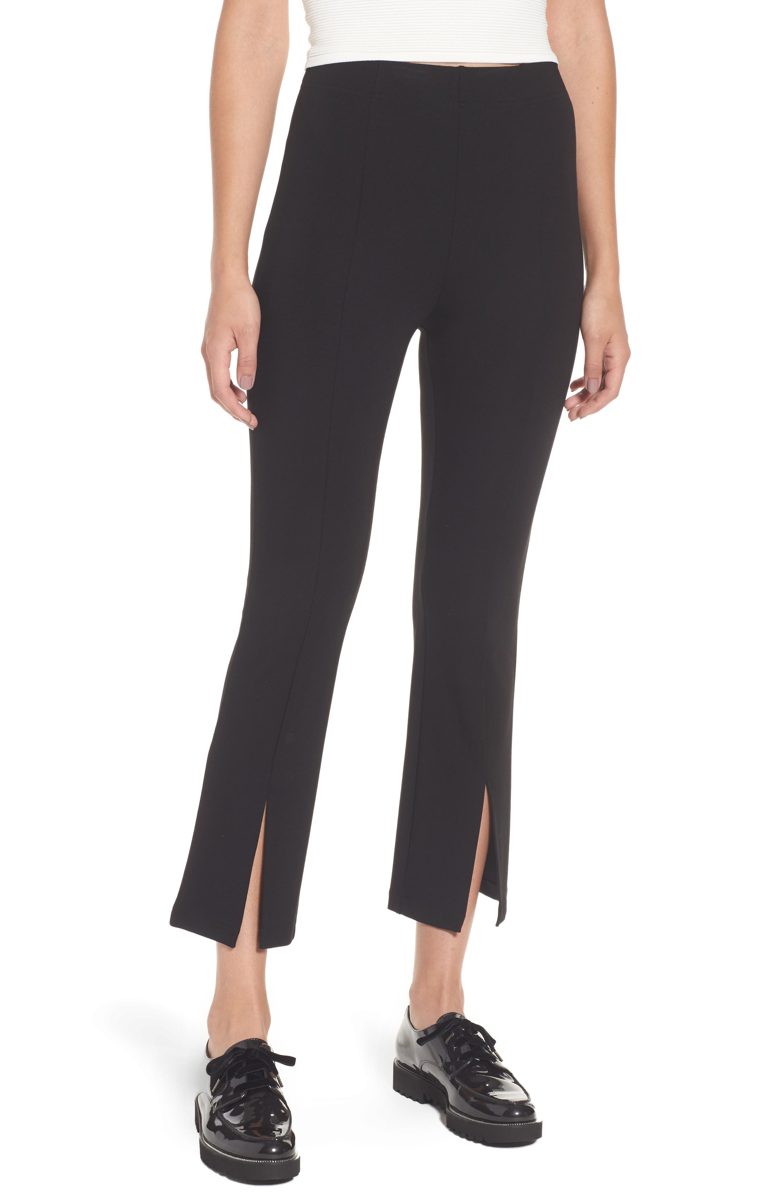 Leith Split Hem Ponte Pants Nordstrom