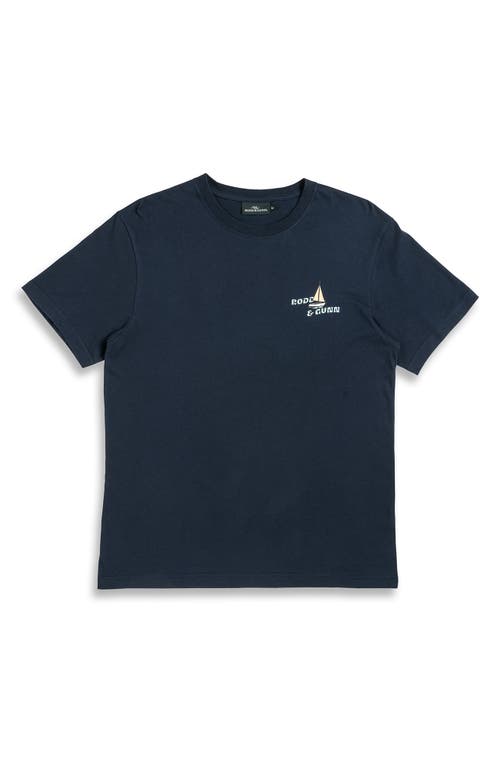 Rodd & Gunn Hauraki Gulf Graphic Tee In Navy