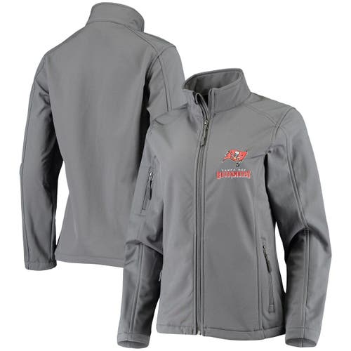 DUNBROOKE Women's Graphite Tampa Bay Buccaneers Full-Zip Sonoma Softshell Jacket