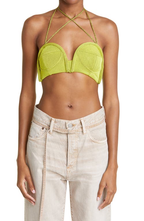Isa Boulder Upside Down Bra Top in Juice