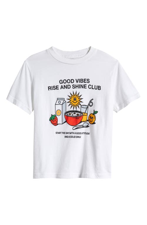PacSun Kids' Rise & Shine Club Graphic T-Shirt Bright White at