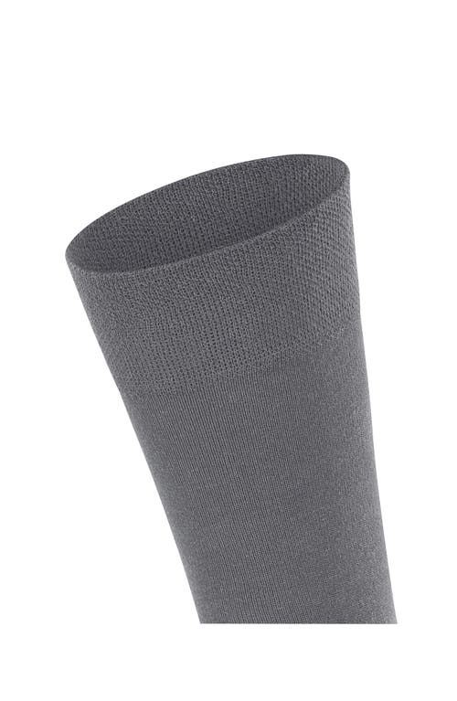 Shop Falke Sensitive New York Crew Socks In Light Grey