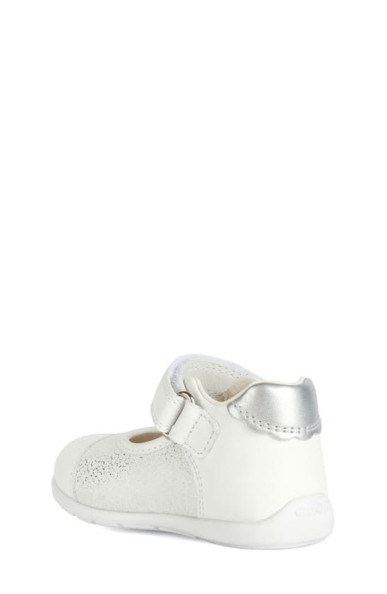 Geox Kids' Kaytan Shoe In White/ Silver | ModeSens