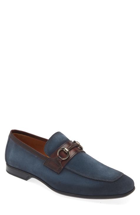 Magnanni 2024 blue loafers