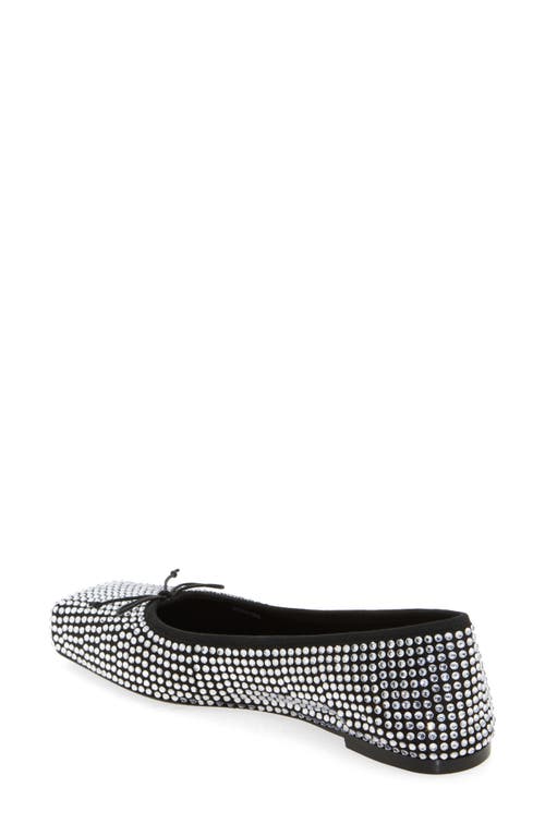 Alexander Wang Billie Rhinestone Embellished Ballet Flats In Black/white
