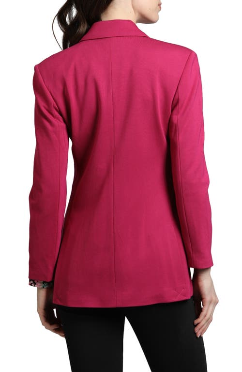 Shop Apny Retro Blazer In Raspberry