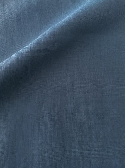Anaya So Soft Linen Euro Pillow With Down Alternative Insert In Marine Blue