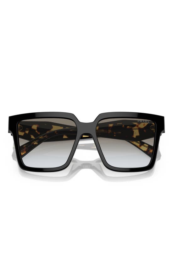 Prada 57mm Square Sunglasses In Black