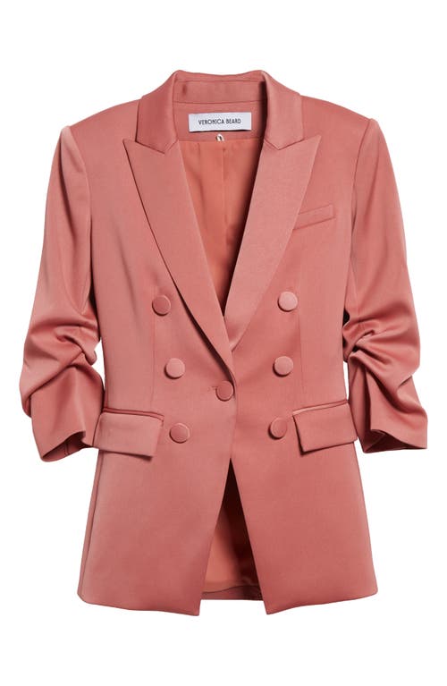 Veronica Beard Tomi Ruched Sleeve Dickey Jacket Rose at Nordstrom,