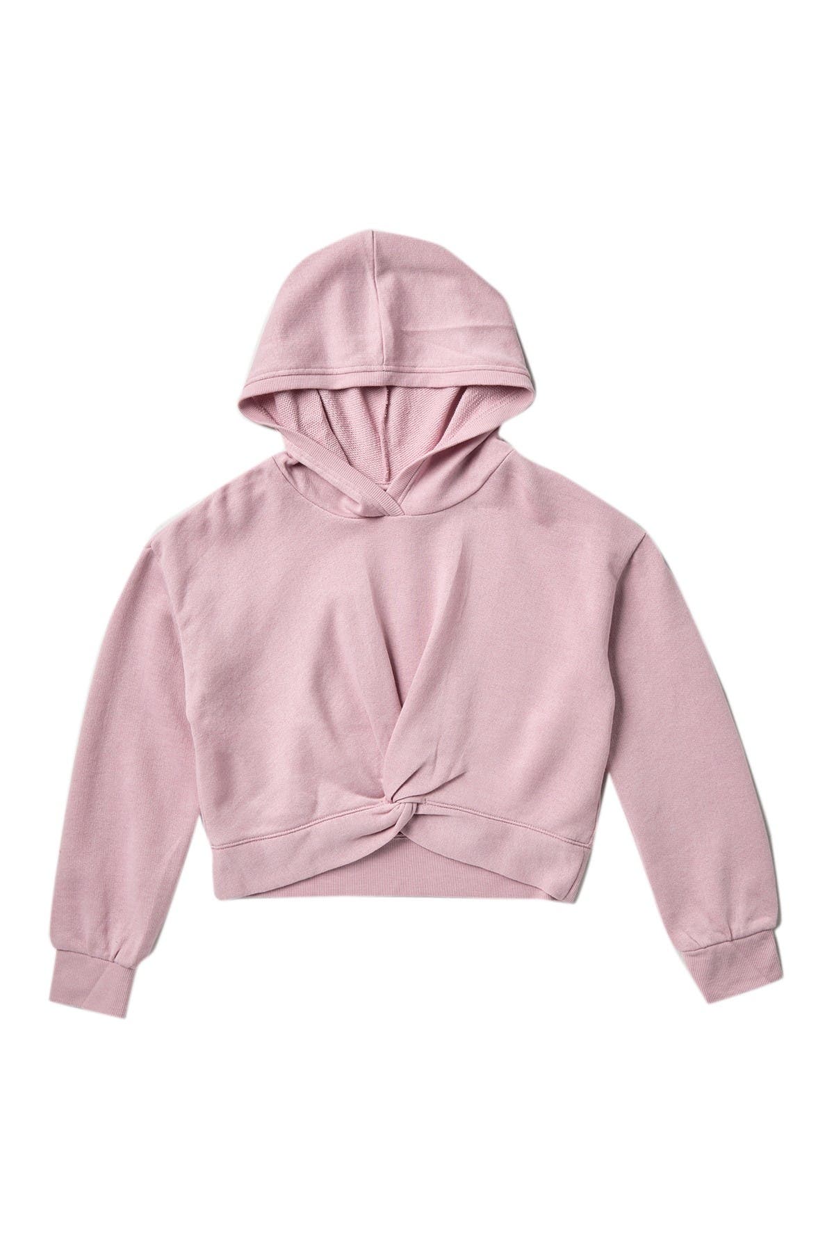 front crop hoodie