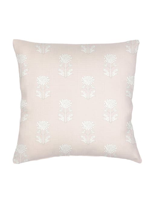 ANAYA ANAYA VINTAGE BLOCK PRINT LINEN EURO PILLOW WITH DOWN ALTERNATIVE INSERT