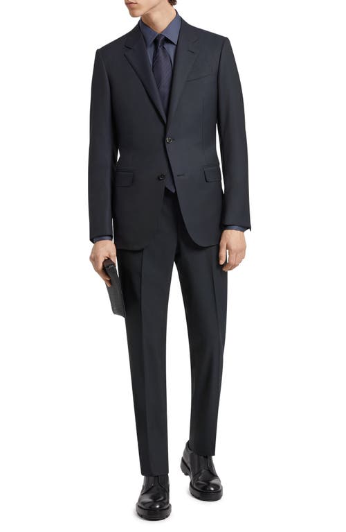 ZEGNA 15Milmil15 Micro Pattern Wool Suit Blue at Nordstrom, Us