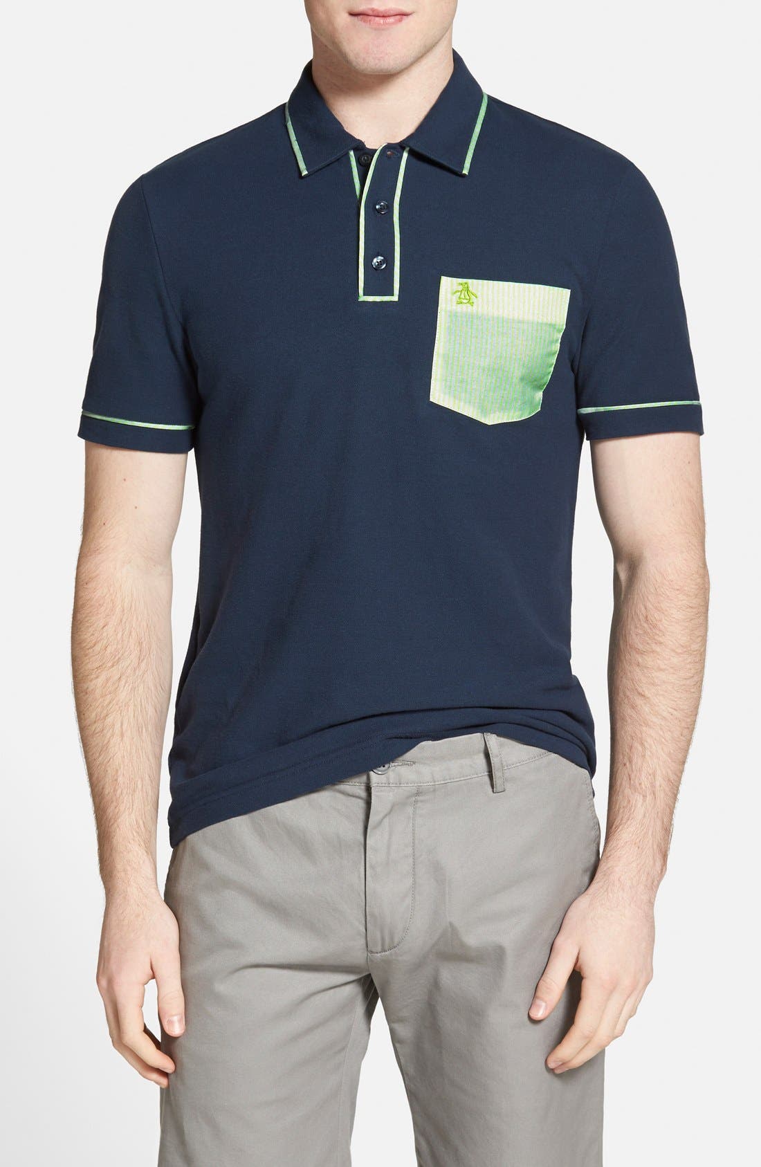 penguin heritage slim fit polo