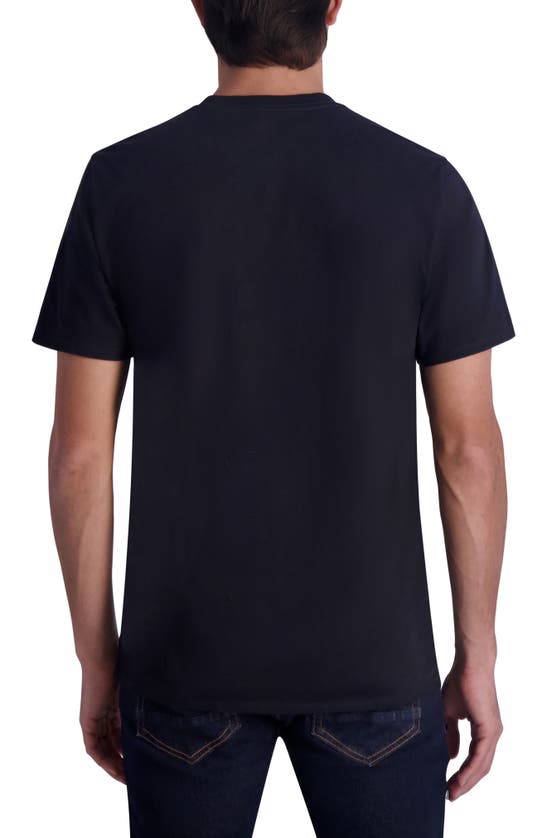 Shop Karl Lagerfeld Paris Camo Logo Graphic T-shirt In Black