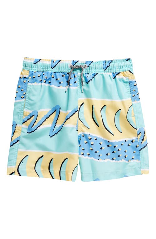 Boardies Kids' Fresh Prince Swim Trunks in Mint at Nordstrom, Size 13