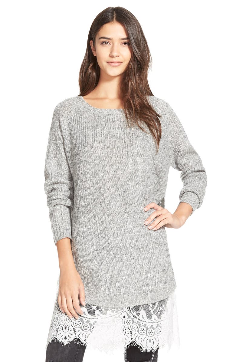 Dreamers by Debut Lace Trim Pullover | Nordstrom