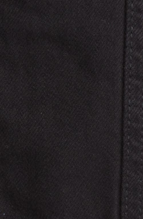 Shop Hidden Jeans Fitted Denim Trucker Jacket In Black