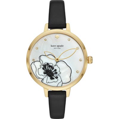 Kate Spade New York Metro Leather Strap Watch,