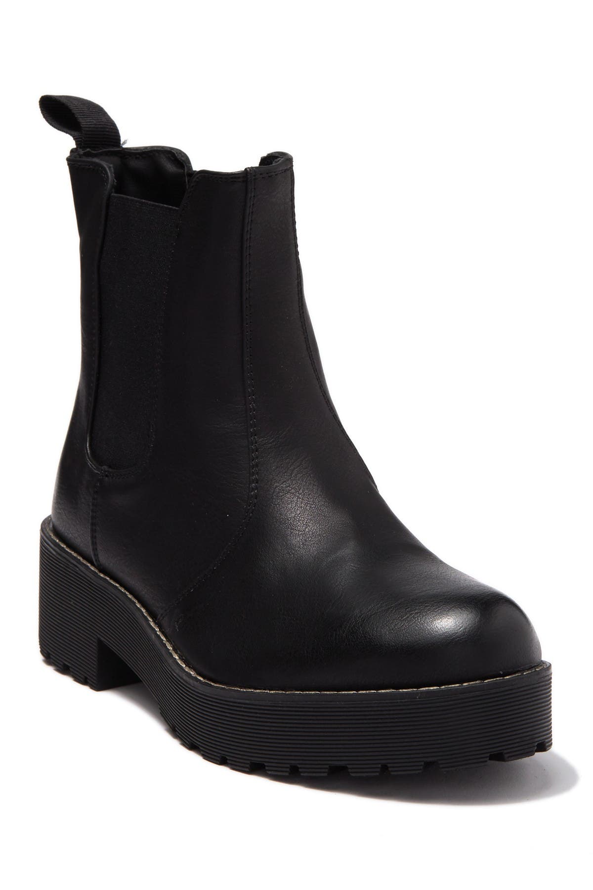 margo black platform ankle boots