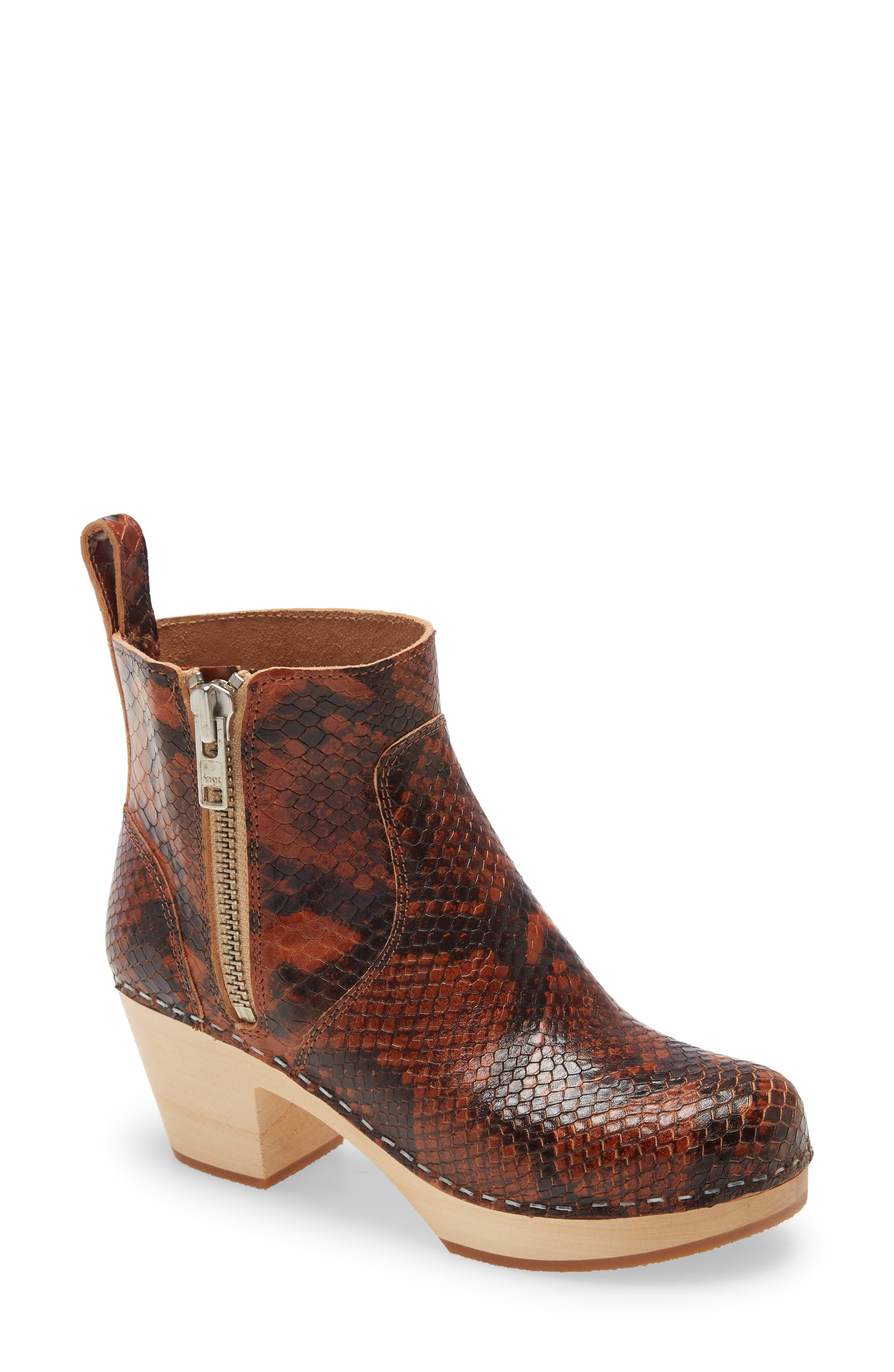snake print booties canada