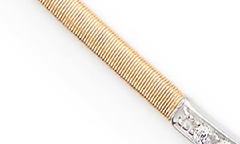 Shop Marco Bicego Marrakech Diamond Snake Chain Necklace In 18k Yellow Gold