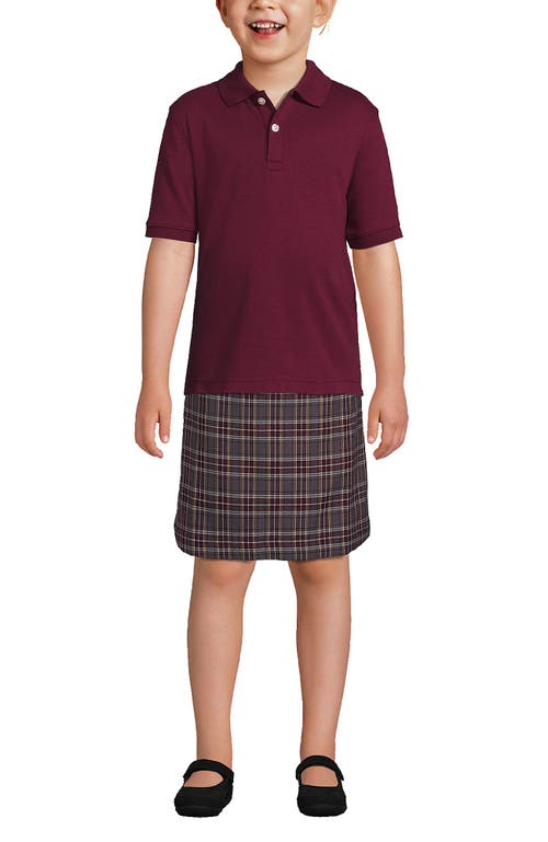 LANDS' END LANDS' END SCHOOL UNIFORM KIDS SHORT SLEEVE INTERLOCK POLO SHIRT 