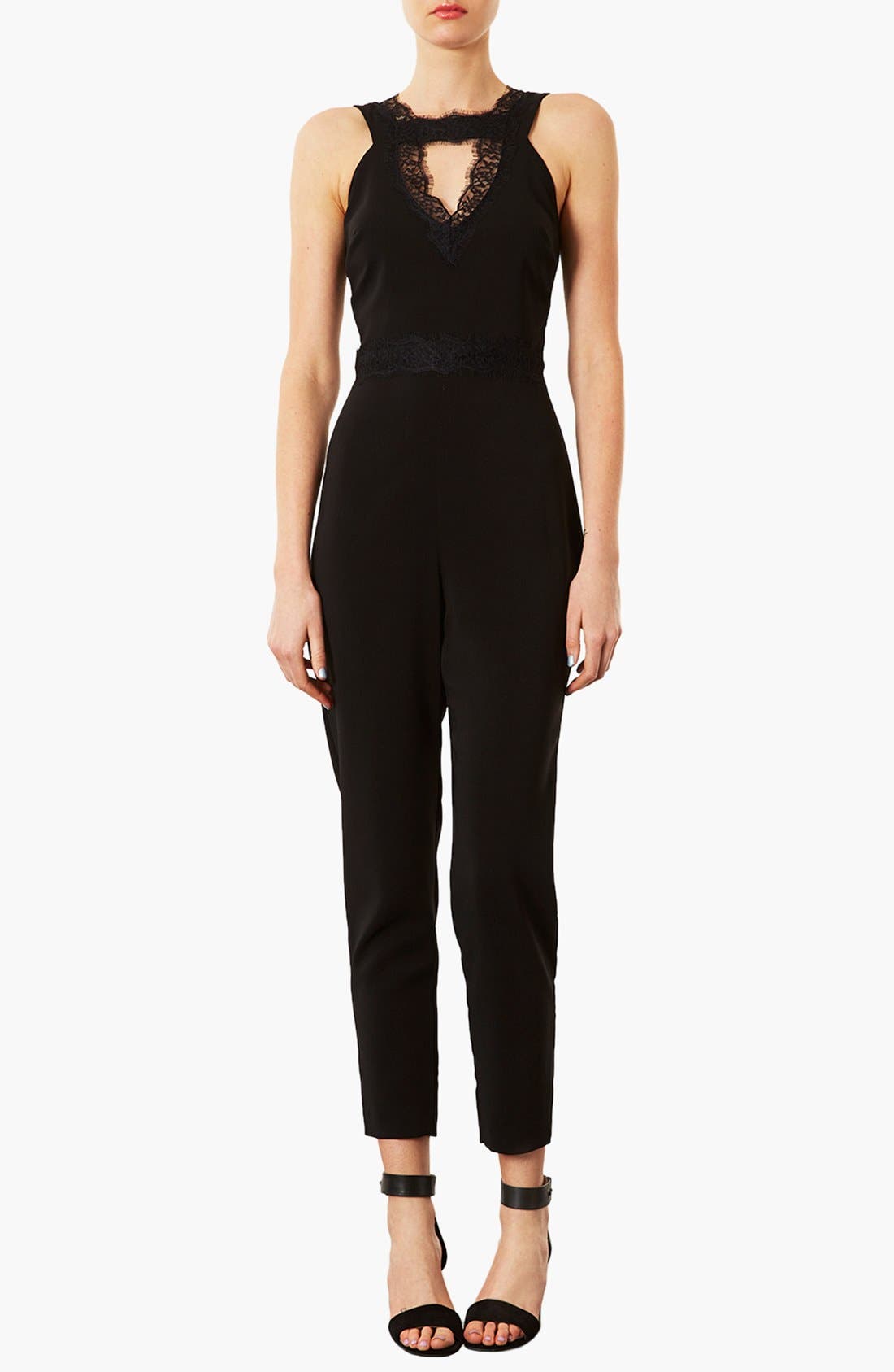 Lace Trim Jumpsuit Nordstrom