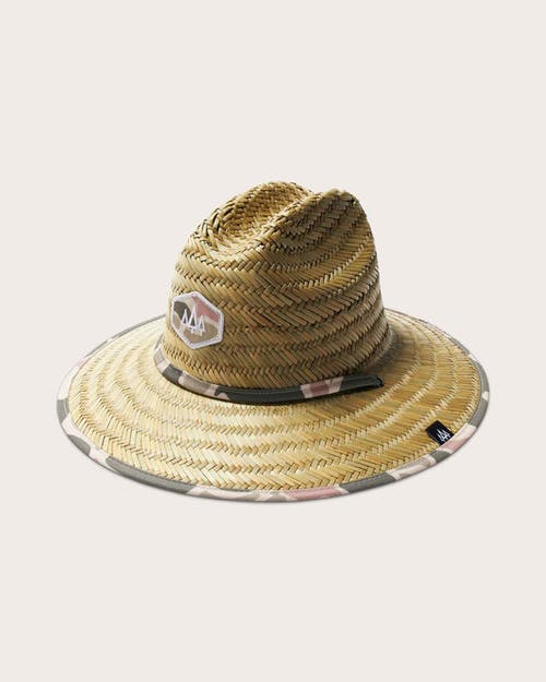 Hemlock Willow Little Kids Straw Lifeguard Hat In Pastel Camo