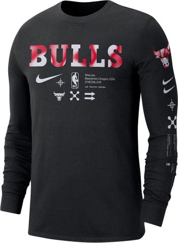 Men's Chicago Bulls Nike White 2022/23 Legend On-Court Practice Performance  Long Sleeve T-Shirt
