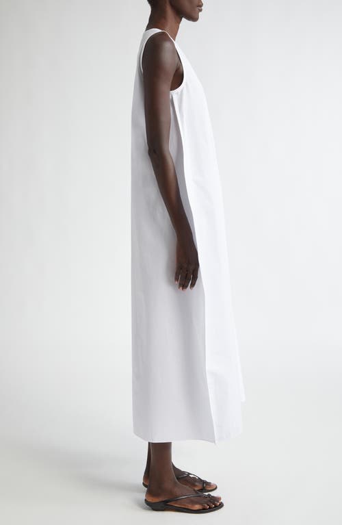 Shop Khaite Coli Cotton Fit & Flare Dress In White