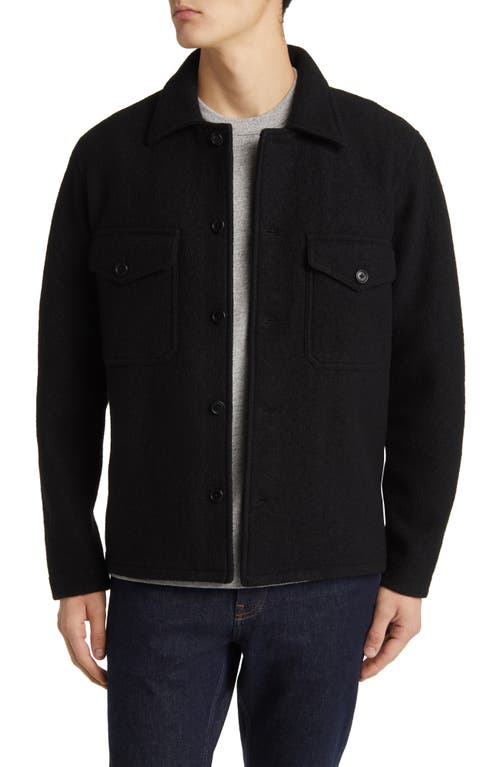 BUCK MASON FELTED FIELD SHIRT Black at Nordstrom,