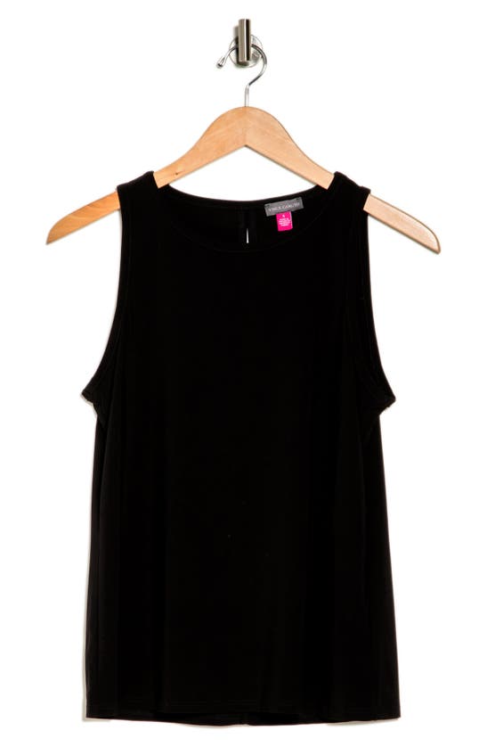Shop Vince Camuto Knit Tank In Rich Black