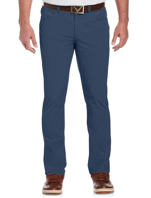 Shop Callaway 5-pocket Flat-front Everplay Pants In Navy Heather