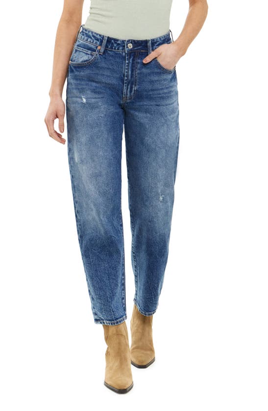 Articles Of Society Smith Straight Leg Ankle Jeans In Deep Lake