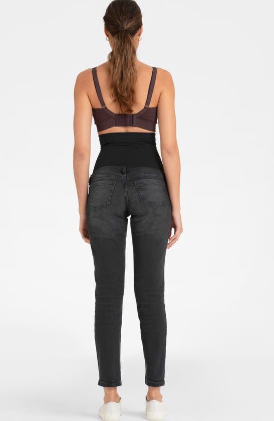 Shop Seraphine Slim Fit Postpartum Shaping Jeans In Black