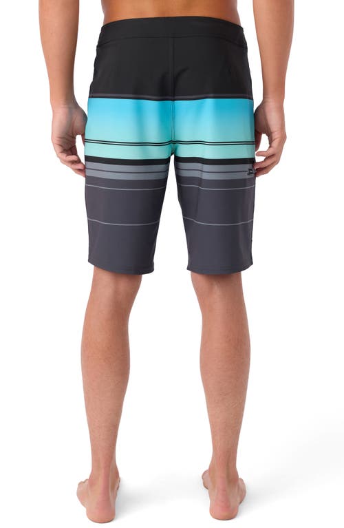 Shop O'neill Hyperfreak Heat Stripe Board Shorts In Graphite