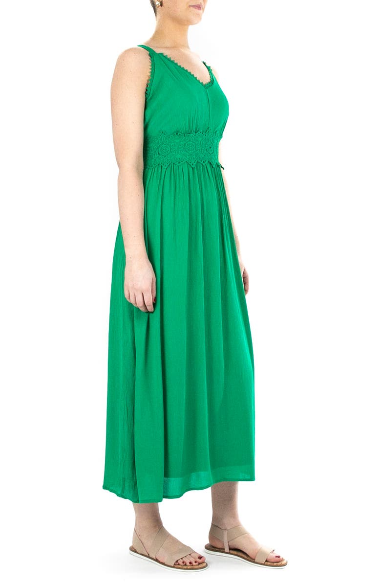 Nina Leonard Sleeveless Lace Trim Maxi Dress | Nordstromrack