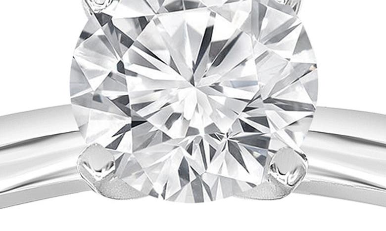 Badgley Mischka Round Cut Lab Created Diamond Engagement Ring In White Gold