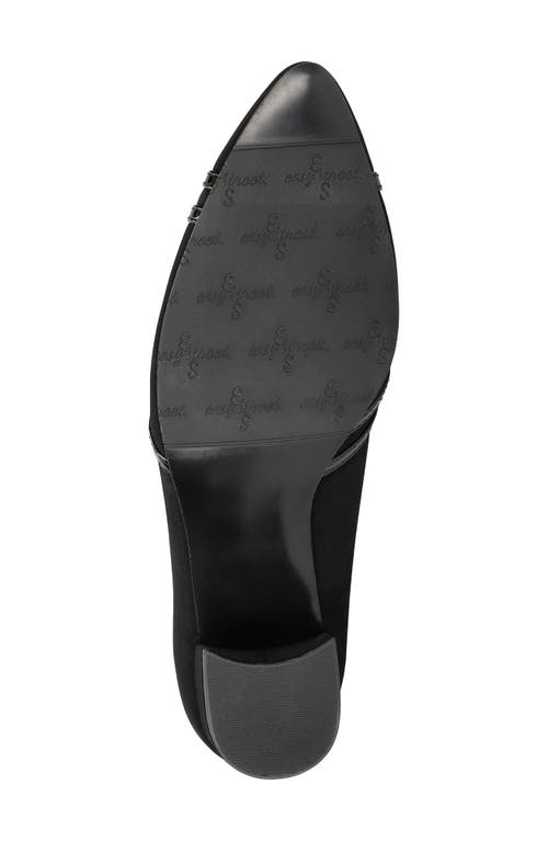 Shop Easy Street Lotus Pointed Toe Pump In Black Lamy