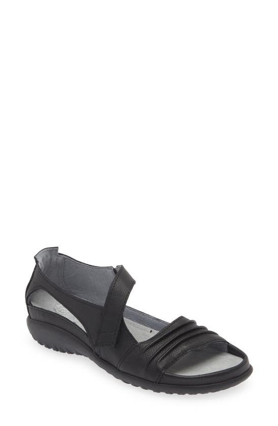 Shop Naot 'papaki' Sandal In Soft Black Leather